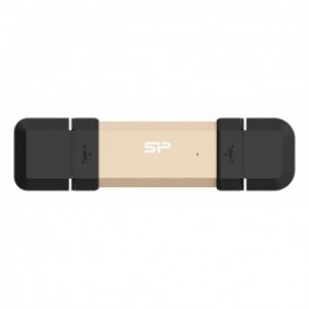 Silicon Power DS72, 500 Go, USB Type-A USB Type-C, 3.2 Gen 2 3.1 Gen 2, 1050 Mos, Casquette, Or