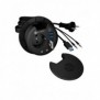 ICY BOX IB-HUB1430-CR, Noir, Plastique, Énergie, Type F CEE 74, 80 mm, 80 mm