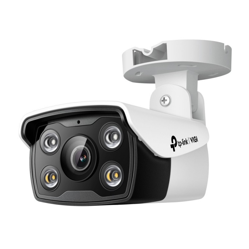 TP-LINK VIGI C340, Caméra de sécurité IP, Extérieure, Avec fil, PlafondMurPoteau, Noir, Blanc, Balle