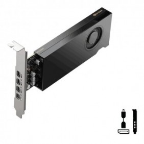 PNY NVIDIA RTX 2000E Ada, RTX 2000 Ada, 16 Go, GDDR6, 128 bit, PCI Express 4.0, 1 ventilateur