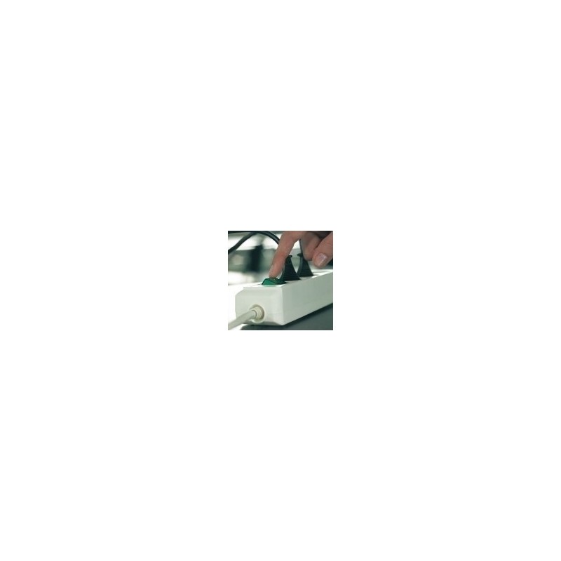 Brennenstuhl Eco-Line + Switch & 1,5 mm² Ø Cable, 8 sortie CA, Blanc, 3 m