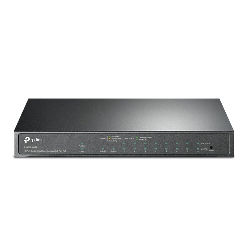 TP-LINK TL-SG1210MPE, Géré, L2, Gigabit Ethernet 101001000, Connexion Ethernet, supportant l'alimentation via ce port