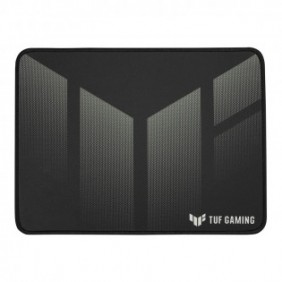 ASUS TUF P1 Gaming, Noir, Gris, Image, Vêtement, Caoutchouc, Base antidérapante, Tapis de souris de jeu