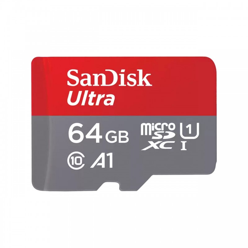 SanDisk Ultra, 64 Go, MicroSDXC, Classe 10, UHS-I, 140 Mos, Class 1