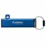 Kingston IronKey Keypad 200 de 256 Go, FIPS 140-3 niveau 3, chiffrement AES-256, 256 Go, USB Type-A, 3.2 Gen 1 3.1 Gen 1, 145 Mos, Gaine, Bleu