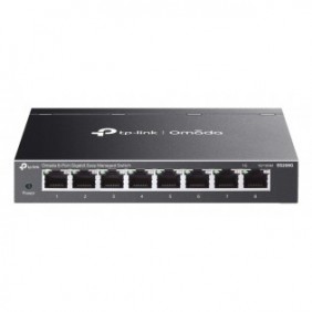 TP-LINK Omada ES208G, Géré, L2, Gigabit Ethernet 101001000, Montage mural