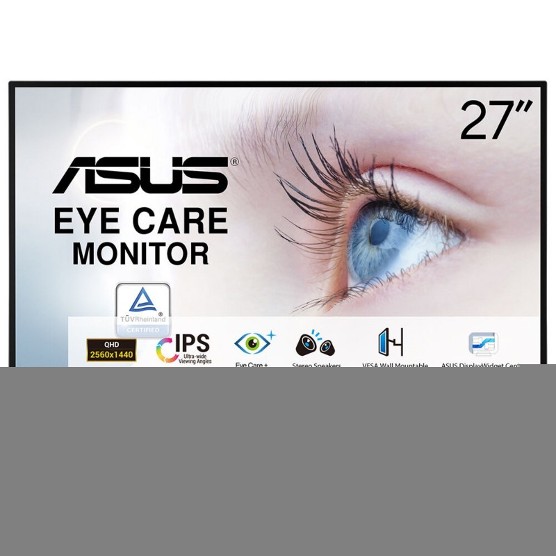 ASUS VA27AQ, 68,6 cm 27", 2560 x 1440 pixels, Quad HD, LCD, 1 ms, Noir