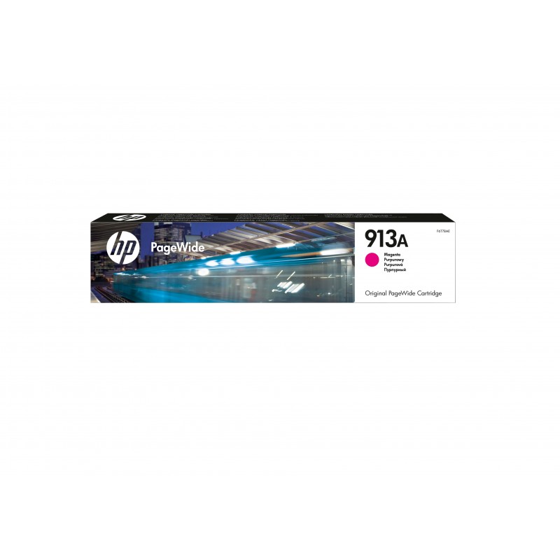 HP 913A Cartouche d’encre magenta PageWide authentique, Standard, Magenta, Encre à pigments, 37 ml, 1 pièce, 3000 pages