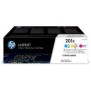 HP 201X LaserJet, lot de 3 cartouches de toner grande capacité authentiques, cyanmagentajaune, 2300 pages, Cyan, Magenta, Jaune, 3 pièce