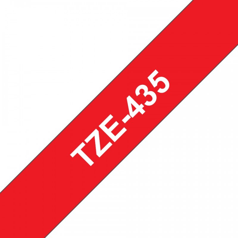 Brother TZE-435, Blanc sur rouge, TZe, Philippines, 5 année, Brother, 1,2 cm