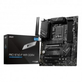MSI PRO B760-P WIFI DDR4, Intel, LGA 1700, Intel® Celeron®, Intel® Pentium® Gold, LGA 1700, DDR4-SDRAM, 128 Go
