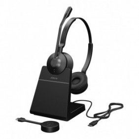 Jabra Engage 55 SE, Sans fil, 40 - 16000 Hz, BureauCentre d'appels, 83 g, Casque, Noir