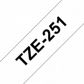 Brother TZE-251, Noir sur blanc, TZe, Blanc, Philippines, 5 année, 2,4 cm