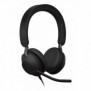Jabra Evolve2 40 SE, Avec fil, BureauCentre d'appels, 168,5 g, Casque, Noir