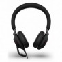 Jabra Evolve2 40 SE, Avec fil, BureauCentre d'appels, 168,5 g, Casque, Noir