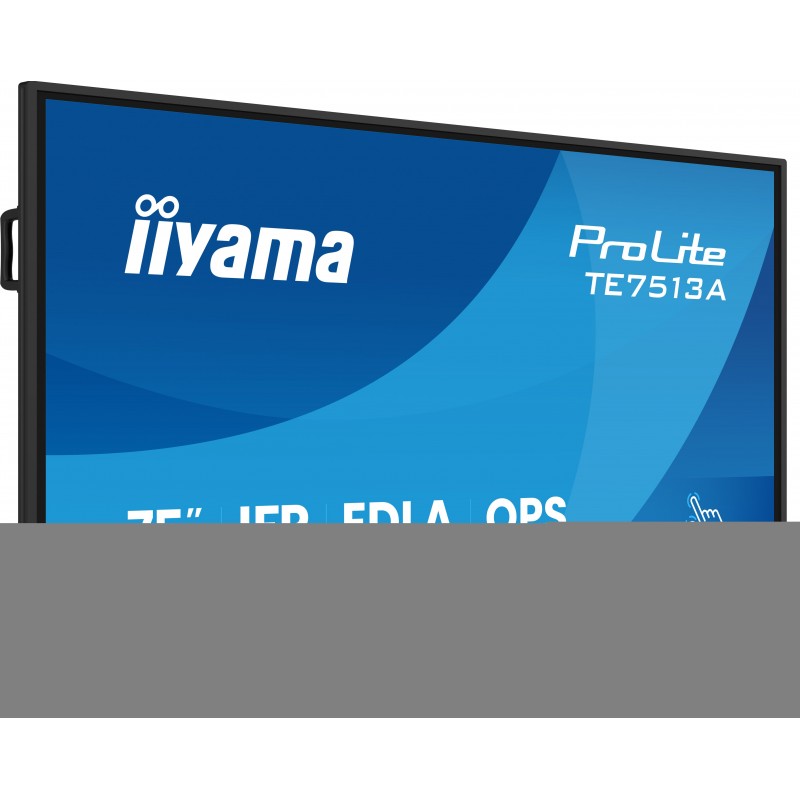 Iiyama TE7513A-B2AG, Écran plat interactif, 190,5 cm 75", 3840 x 2160 pixels, Wifi, 247