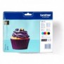 Brother LC123VALBP - Pack de cartouches d'encre originales, Noir, Cyan, Magenta, Jaune, 4 pièce, 600 pages, 600 pages, Multi pack