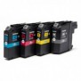 Brother LC123VALBP - Pack de cartouches d'encre originales, Noir, Cyan, Magenta, Jaune, 4 pièce, 600 pages, 600 pages, Multi pack