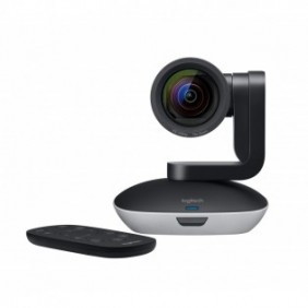 Logitech PTZ Pro 2, Full HD, 30 ips, 90, 10x, Noir, Gris