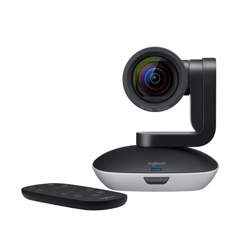 Logitech PTZ Pro 2, Full HD, 30 ips, 90, 10x, Noir, Gris