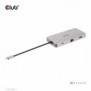 Club 3D CSV-1594, USB 3.2 Gen 1 3.1 Gen 1 Type-C, 100 W, 10,100,1000 Mbits, Noir, Gris, MicroSD , SD, 60 Hz