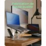 ICY BOX IB-NH300, Supports de Laptop, Argent, Aluminium, Silicone, 43,2 cm 17", 3 kg, 15 cm