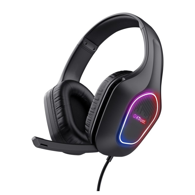 Trust GXT 416 ZIROX, Avec fil, Gaming, 20 - 20000 Hz, 290 g, Casque, Noir