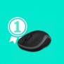 Logitech M185, Ambidextre, Optique, RF sans fil, 1000 DPI, Gris