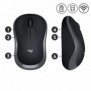 Logitech M185, Ambidextre, Optique, RF sans fil, 1000 DPI, Gris