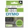 Dymo D1 étiquettes autocollantes authentiques de hautes performances en polyester | 6mm x 7m | impression en noir sur fond transparent | pour étiqueteuses LabelManager, Noir sur transparent, Polyester, Belgique, -18 - 90 C, DYMO, LabelManager