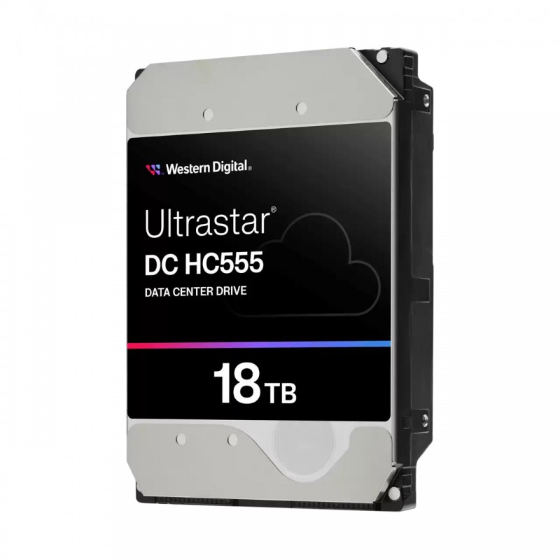 WD Ultrastar DC HC555, 18 To, 7200 trmin, 512 Mo, 3.5", SAS3