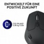 Logitech M720, Droitier, Optique, RF sans fil + Bluetooth, 1000 DPI, Noir