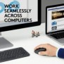 Logitech M720, Droitier, Optique, RF sans fil + Bluetooth, 1000 DPI, Noir