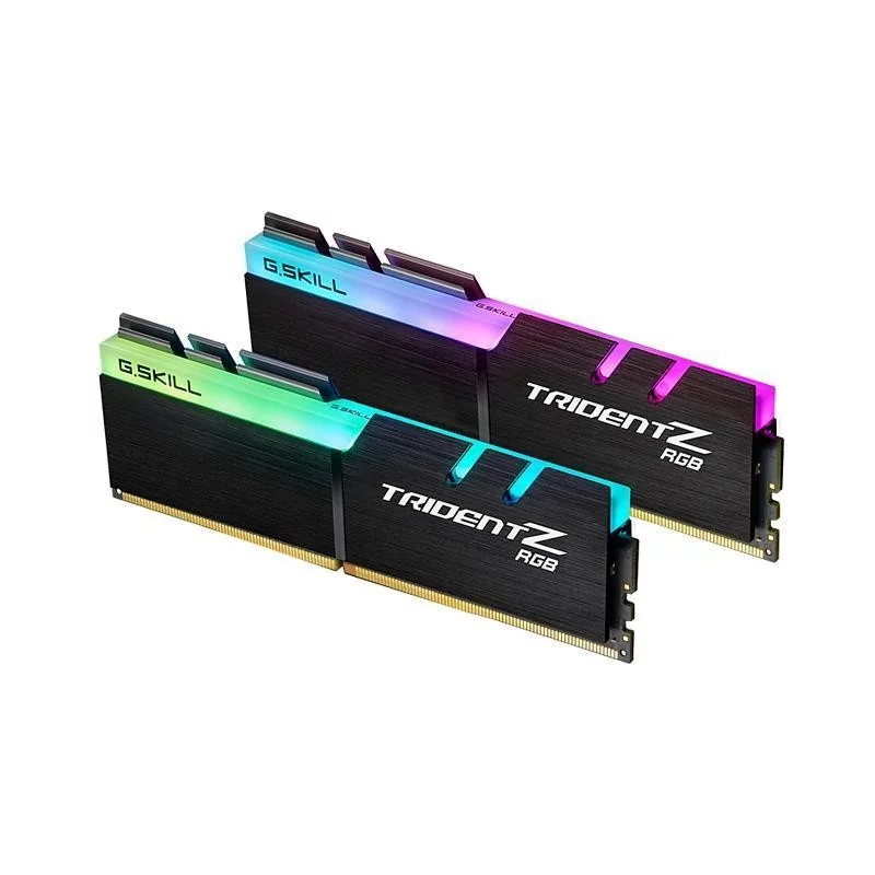 G.Skill Trident Z RGB F4-3200C16D-32GTZR, 32 Go, 2 x 16 Go, DDR4, 3200 MHz, 288-pin DIMM