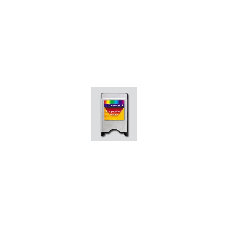 Transcend CompactFlash Adapter, CF, Argent, CompactFlash Type I, CEFCCBSMIRCM, 54 mm, 5 mm