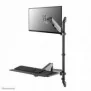 Neomounts WL90-325BL1 Station de travail assis-debout - mural - 17-32" - ressort à gaz, Noir, 81,3 cm 32", 9 kg, Mur, 43,2 cm 17", 100 x 100,75 x 75 mm