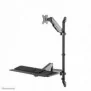Neomounts WL90-325BL1 Station de travail assis-debout - mural - 17-32" - ressort à gaz, Noir, 81,3 cm 32", 9 kg, Mur, 43,2 cm 17", 100 x 100,75 x 75 mm