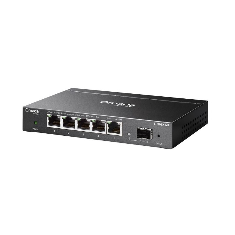 TP-LINK Omada ES206X-M2, Géré, L2, 2.5G Ethernet 10010002500, Montage sur le bureau ou sur le mur