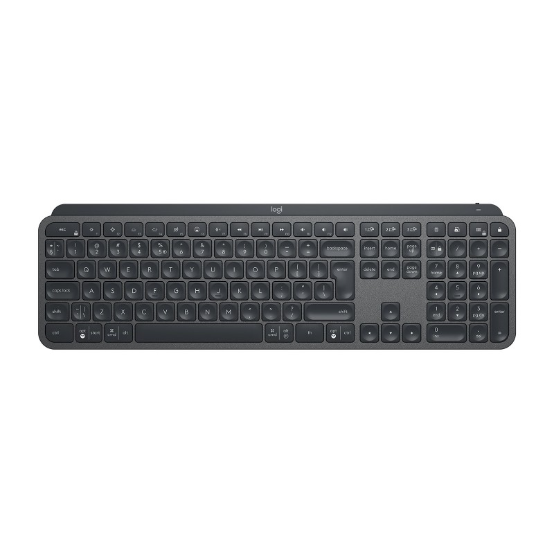 Logitech Master MX Keys for Business, Taille réelle 100 %, Sans fil, Bluetooth, QWERTY, Graphite