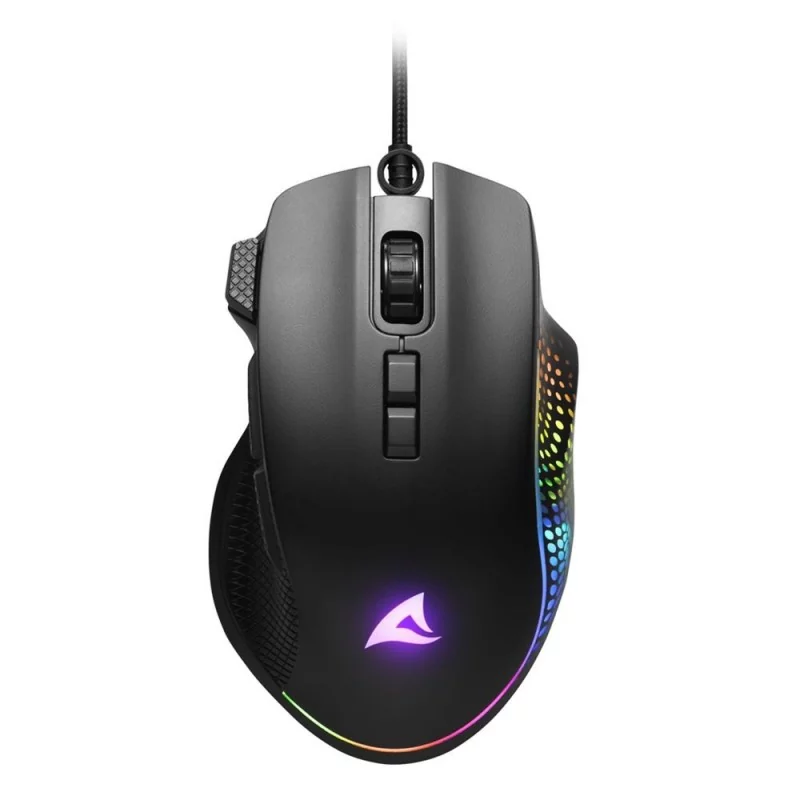 Sharkoon SHARK Force 3, Droitier, Optique, USB Type-A, 12800 DPI, 7000 ips, Noir