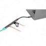 Bakker USB-C Hub 7-in-1 3A+4C, 7 connexions, un design élégant, un câble flexible et qui reste froid pendant l'utilisation., USB Type-C, USB 2.0, USB 3.2 Gen 1 3.1 Gen 1 Type-A, USB 3.2 Gen 1 3.1 Gen 1 Type-C, 5000 Mbits, Noir, Gris, Aluminium, 0,15 m