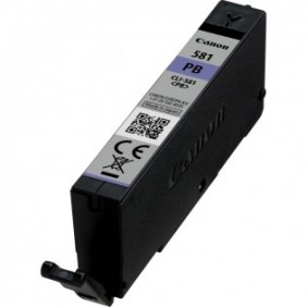 Canon Cartouche d'encre bleue photo CLI-581PB, 5,6 ml, 241 pages