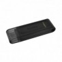 Kingston DataTraveler 128Go USB-C 3.2 Gen 1 70, 128 Go, USB Type-C, 3.2 Gen 1 3.1 Gen 1, Casquette, 7 g, Noir