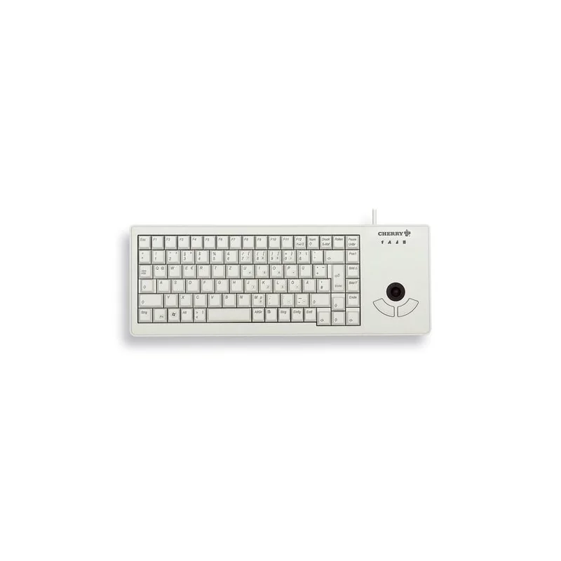 Cherry XS Trackball, Taille réelle 100 %, Avec fil, USB, QWERTZ, Gris