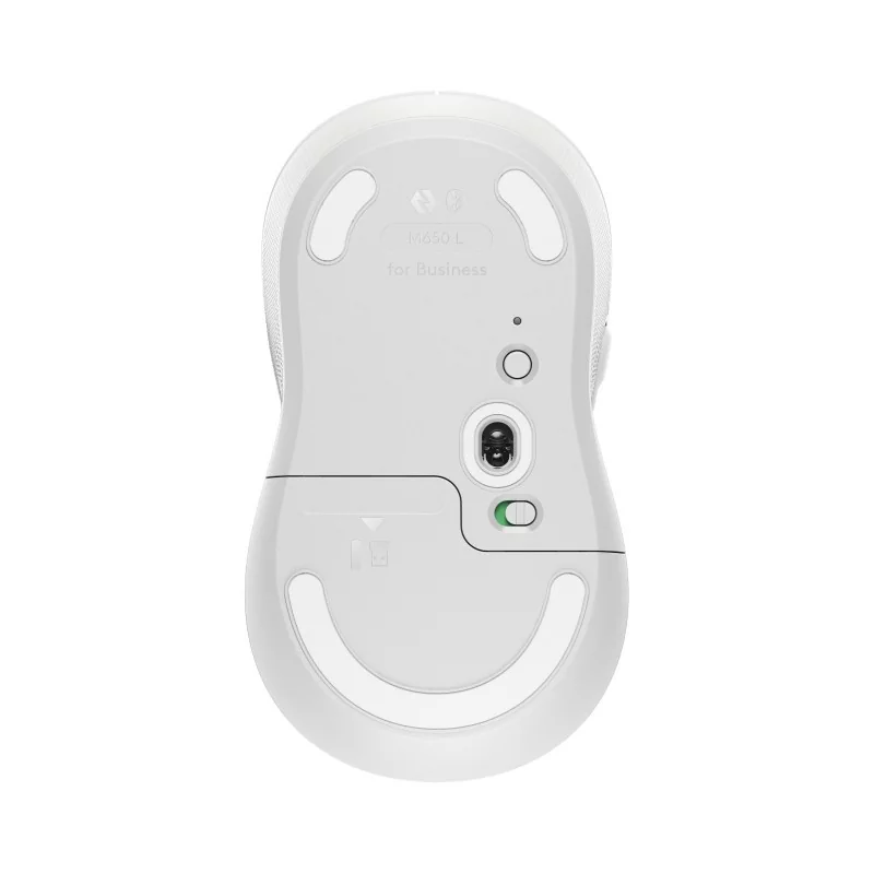 Logitech Signature M650 L for Business, Droitier, Optique, Bluetooth, 4000 DPI, Blanc