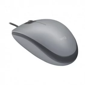 Logitech M110 Silent, Ambidextre, Optique, USB Type-A, 1000 DPI, Gris