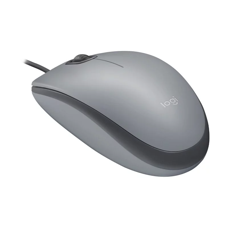Logitech M110 Silent, Ambidextre, Optique, USB Type-A, 1000 DPI, Gris