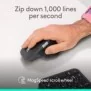 Logitech MX Master 4 for Business - Graphite, Droitier, Laser, RF sans fil + Bluetooth, 8000 DPI, Graphite