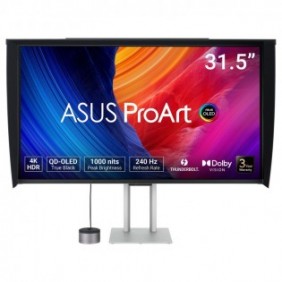 ASUS ProArt OLED PA32UCDMR-K, 80 cm 31.5", 3840 x 2160 pixels, 4K Ultra HD, QD-OLED, 0,1 ms, Noir, Argent