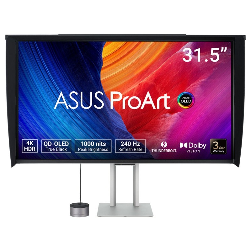 ASUS ProArt OLED PA32UCDMR-K, 80 cm 31.5", 3840 x 2160 pixels, 4K Ultra HD, QD-OLED, 0,1 ms, Noir, Argent